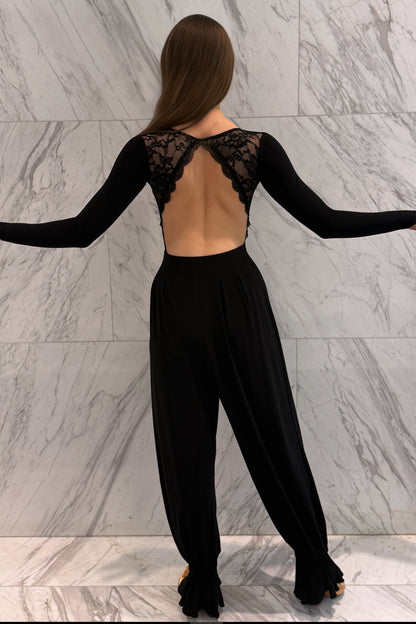 Backless leotard