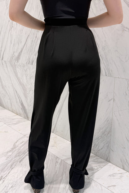 Collection9    ベルベット付きブラックパンツ